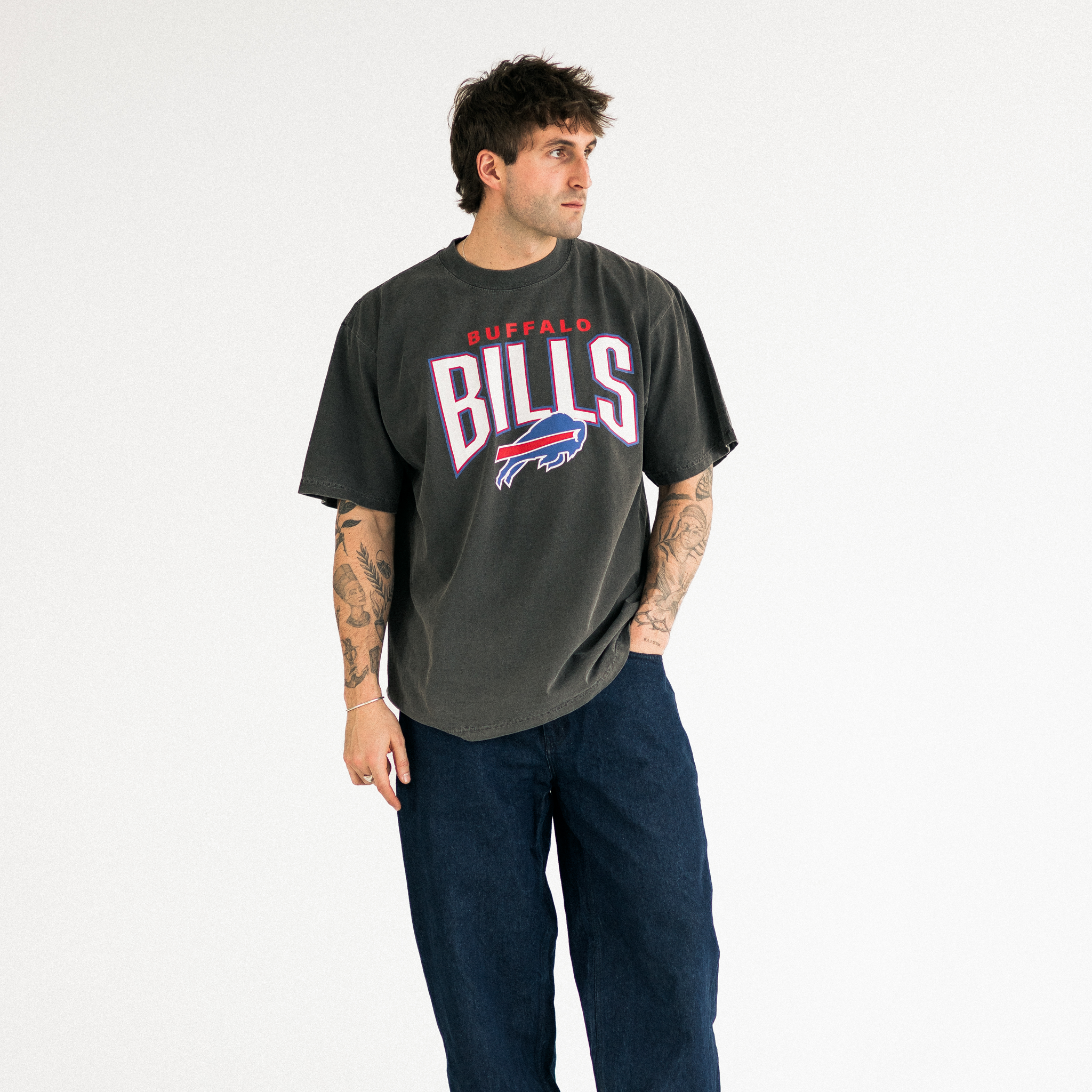 BUFFALO BILLS VINTAGE STYLE T-SHIRT - SHADOW