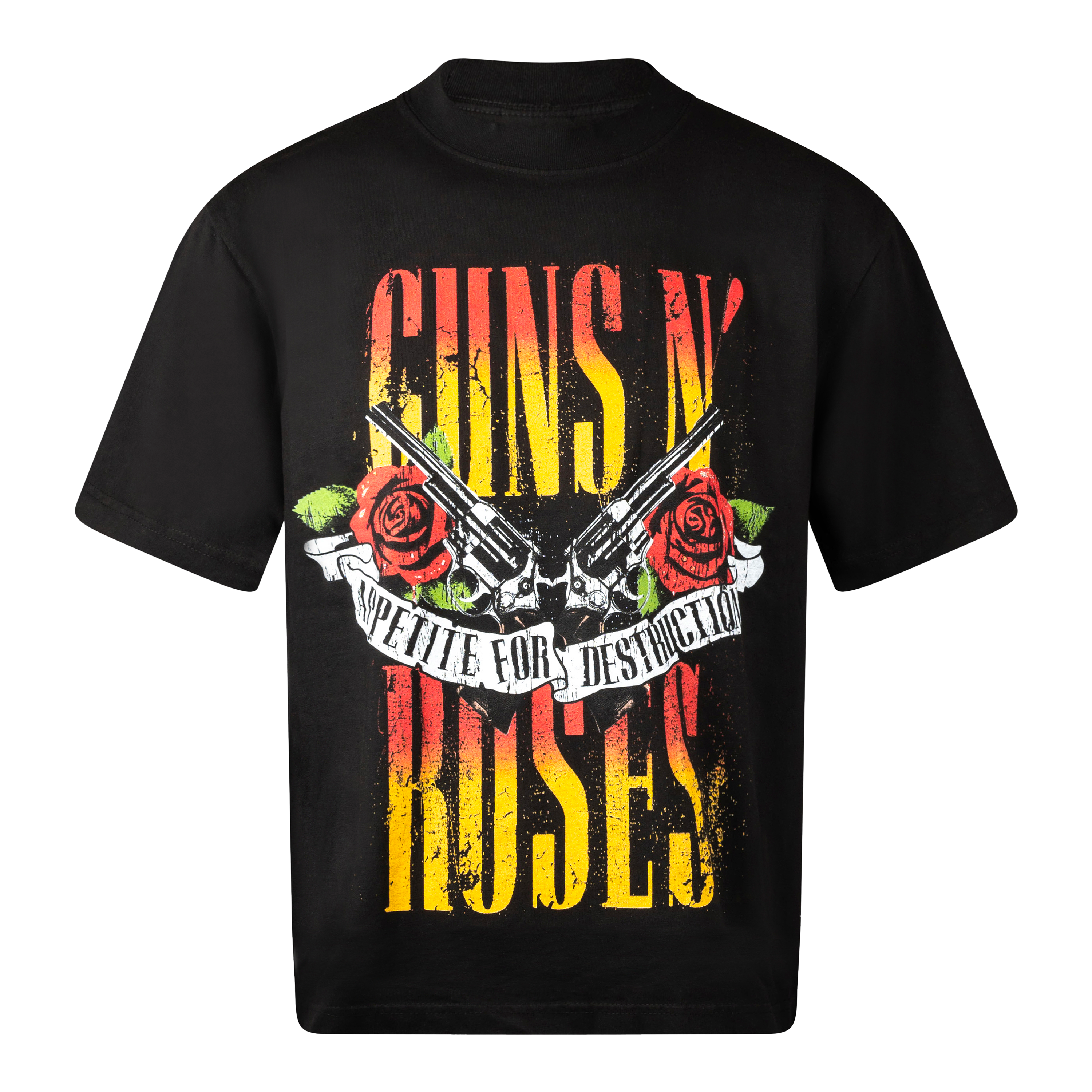 GUNS N’ ROSES 1987-88 TOUR VINTAGE STYLE T-SHIRT - BLACK