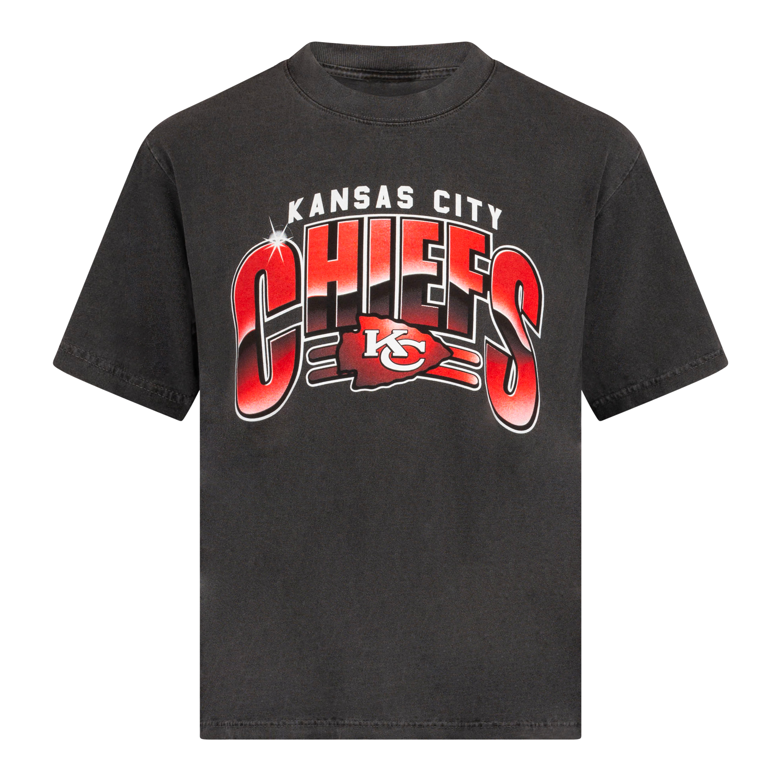 KC CHIEFS VINTAGE STYLE T-SHIRT — SHADOW