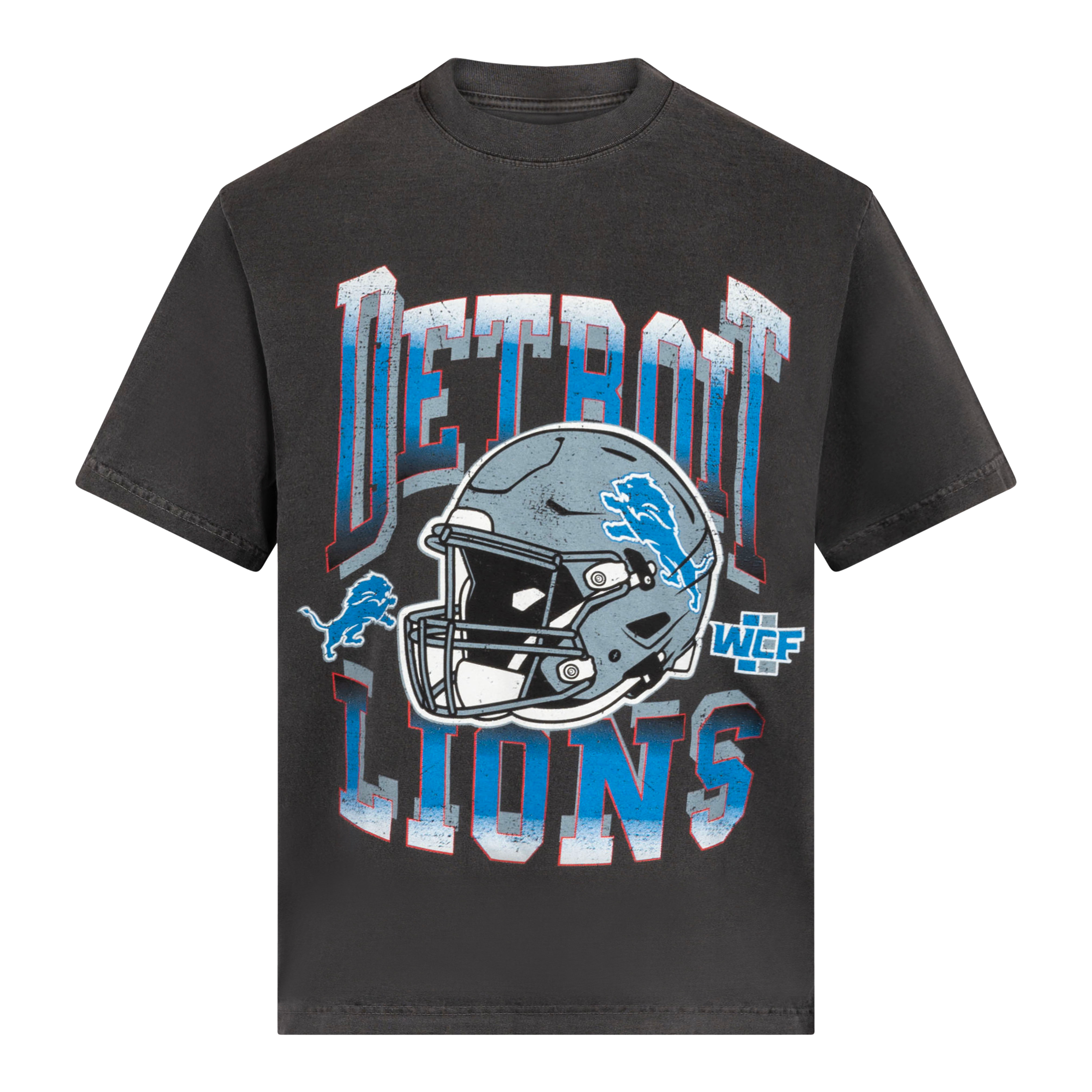 DETROIT LIONS VINTAGE STYLE T-SHIRT — SHADOW