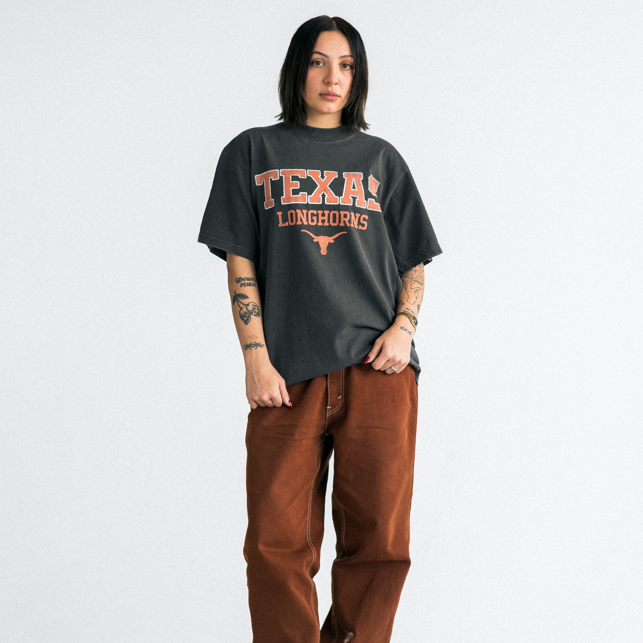 TEXAS LONGHORNS VINTAGE STYLE T-SHIRT - SHADOW
